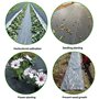 1x10m Toile de Paillage Anti Mauvaises Herbes, Tissu Paysager à Haute Perméabilité à l’Eau Anti, Anti Mauvaises Herbes Indéchira