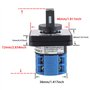 SIGANDG Commutateur de transfert 20A/660V came rotative de commande à 8 bornes 3 positions SZW26-20/D202.2
