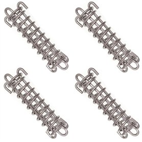 Fixations d'ombrage de Voile Tente Corde Résistante Ressort Trampoline 4 Pièces Métal Accessoires Ressorts pour Le Camping en Pl