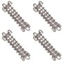 Fixations d'ombrage de Voile Tente Corde Résistante Ressort Trampoline 4 Pièces Métal Accessoires Ressorts pour Le Camping en Pl