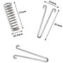 Fixations d'ombrage de Voile Tente Corde Résistante Ressort Trampoline 4 Pièces Métal Accessoires Ressorts pour Le Camping en Pl