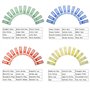 HUAREW 48 pièces ensemble de lames de Microscope préparées insectes animaux fleurs plantes échantillons d'échantillons en plasti