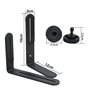 Support Flash Double Forme L - Accessoire D'appareil Photo Plaque Sabot Speedlite Métal Pour Appareil Reflex Numérique Microphon