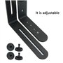 Support Flash Double Forme L - Accessoire D'appareil Photo Plaque Sabot Speedlite Métal Pour Appareil Reflex Numérique Microphon