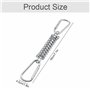 Boucle Ressort Tension Fixation Store - Voile D'ombrage Fixations Accessoires en Acier Inoxydable avec 4 Ressorts HéLicoïdaux 8 