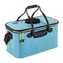Seau à appât pliable - 28 l - Avec trou d'aération - Récipient multifonction pour appâts de pêche vivants - Convient pour la pêc