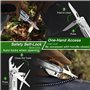 Couteau de poche multi-outils en acier inoxydable avec embout de tournevis et doui