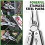 SHALL Multi Tool, Pince multi-outils 18 en 1, Couteau de poche multi-outils en acier inoxydable avec embout de tournevis et doui