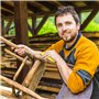 WYRGQIQN Ensemble de Papier à Poncer, Outil de Ponçage Idéal pour Bois et Carrosserie, Cale à Poncer Conçue pour Assurer Confort