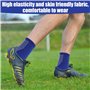 CZAYEFNH Chaussette Antidérapante Foot Homme, 4 Paires Respirant Epaisse Chaussette Grip Rugby Football Anti-Ampoules Socquettes