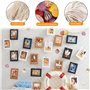 KUBDPQOR Filet de pêche décoratif – Rete da pesca decorativa parfait pour une décoration murale artistique - cadre photo mural i