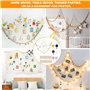 KUBDPQOR Filet de pêche décoratif – Rete da pesca decorativa parfait pour une décoration murale artistique - cadre photo mural i