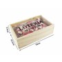 ISDI Jeux de Bingo Loterie 48 cartons et 90 jetons à 2 faces et boîte de rangement en bois