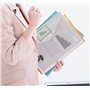 36x Pochette Porte-Document A4 - Poche Transparente Portefeuilles Dossiers de Fichiers pour l'organisation de Documents avec Por