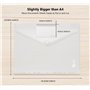 36x Pochette Porte-Document A4 - Poche Transparente Portefeuilles Dossiers de Fichiers pour l'organisation de Documents avec Por