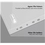 36x Pochette Porte-Document A4 - Poche Transparente Portefeuilles Dossiers de Fichiers pour l'organisation de Documents avec Por