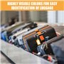 4 Sangle Valise, Sangle Valise Voyage avec 4 Etiquette Valise Voyage, Réglable Sangles à Bagage Accessoire Voyage Avion pour Rec