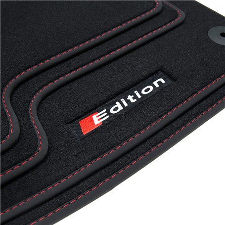 tuning-art Edition Tapis de Sol de Voitures de Voiture adapté pour Audi A4 B8 8K 2007-2015 S Line S4 RS4