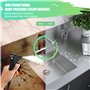 Nettoyeur Vapeur 2500W, Nettoyeur Vapeur Portable avec Bouton Tactile Réglable 1200ML, 4 Têtes de Brosse Réglables sur 6 Vitesse