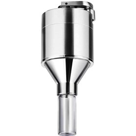 iSnuff Broyeur à poudre et épices - Entonnoir avec fiole en verre - Broyeur à ultra fin en métal