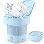 Mini Machine à Laver Portable Machines à Laver Pliables Portables 10L à Linge Pliable avec Panier de Vidange Laveuse Pratique po