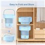 Mini Machine à Laver Portable Machines à Laver Pliables Portables 10L à Linge Pliable avec Panier de Vidange Laveuse Pratique po