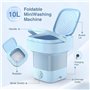 Mini Machine à Laver Portable Machines à Laver Pliables Portables 10L à Linge Pliable avec Panier de Vidange Laveuse Pratique po
