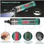 2.0 Ah 3.6 V Portable Visseuse Devisseuse Sans Fil avec 56 Accessoires