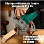 HYCHIKA Scie Circulaire, 1300 W 4500 RPM 185 mm Scies Circulaires Électriques Filaire, Moteur Haute Puissance, Profondeur de cou