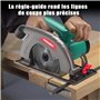 HYCHIKA Scie Circulaire, 1300 W 4500 RPM 185 mm Scies Circulaires Électriques Filaire, Moteur Haute Puissance, Profondeur de cou