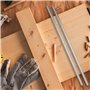 PUCSIQ Lot de 2 barres rondes droites en acier inoxydable - 10 mm x 400 mm - Arbre linéaire - Arbre de mouvement linéaire - Pour