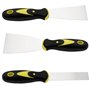 CHUEHKAK Lot de 8 Couteau à Enduire, Spatules en Acier Inoxydable, Spatule Bricolage Pour cloisons sèches, Avec manche en plasti