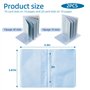 XZEIT Lot de 2 Pochettes de Protection Porte-Cartes Pochettes Transparentes pour Cartes de crédit Insert de Portefeuille en Plas