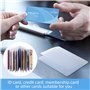 XZEIT Lot de 2 Pochettes de Protection Porte-Cartes Pochettes Transparentes pour Cartes de crédit Insert de Portefeuille en Plas