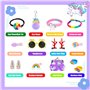 Calendrier de l'Avent Licorne 2024, Calendrier de l'Avent Fille Compte à Rebours Noël Calendrier de l'Avent Bijoux Jouets avec A