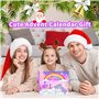 Calendrier de l'Avent Licorne 2024, Calendrier de l'Avent Fille Compte à Rebours Noël Calendrier de l'Avent Bijoux Jouets avec A