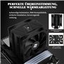 Thermalright Burst Assassin 120 EVO DARK Refroidisseur d'air pour processeur, partie supérieure brossée, 6 caloducs avec PWM Qui
