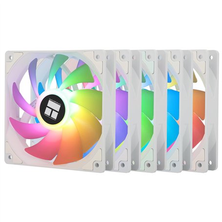 Thermalright TL-C12CW-S X5 Ventilateur de processeur ARGB 120 mm PWM Silent avec roulement S-FDB