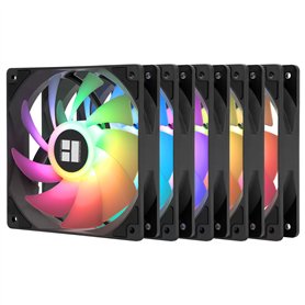 Thermalright TL-C12C-S X5 Ventilateur de processeur Noir 1550 tr/min Vitesse de rotation 120 mm Ventilateur PWM pour boîtier et