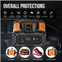 Chargeur de Batterie Intelligent 10A, 12V 24V LiFePO4 Chargeurs de Batterie pour Auto, Mainteneur de Automatique avec Compensati
