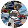 Chargeur de Batterie Intelligent 10A, 12V 24V LiFePO4 Chargeurs de Batterie pour Auto, Mainteneur de Automatique avec Compensati