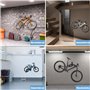 WUFANC Porte Velo Mural - Support Velo Mural Fabriqué En Métal Solide, Antirouille Et Peut Supporter 22 KG, Direction D'angle Ré
