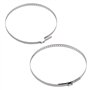 10Pcs Collier De Serrage En Acier Inoxydable HomocinéTique D'Arbre à Cardan RéGlable, 5 petites et 5 grandes pinces réglables Ki