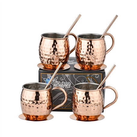 Airina homestyle Moscow Mule Ensemble de 4 tasses