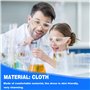 KAYEF blouse médicale, blouse laboratoire 3 pièces, blouse de laboratoire avec pièce d'identité, blouse de laboratoire costume s