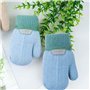 YLUFAC Bébé Gants Tricoté Hiver pour Enfant 1 à 3 ans Renard Moufles Epais Chaud avec Doublure Polaire Garçon Fille Gant d'hiver