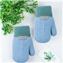 YLUFAC Bébé Gants Tricoté Hiver pour Enfant 1 à 3 ans Renard Moufles Epais Chaud avec Doublure Polaire Garçon Fille Gant d'hiver