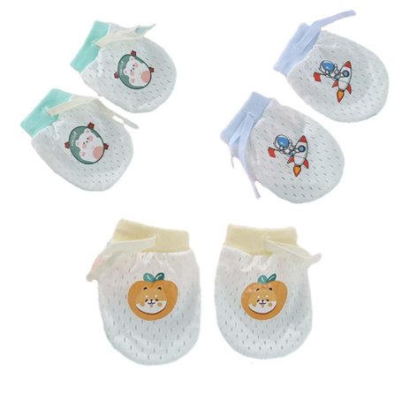 Bébé garçon filles gants nouveau-né pas de mitaines à gratter 3 paires