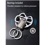 Porte clef multifonction,1pcs Hommes Porte-clés Voiture Mousqueton Décapsuleur Metal Ouvre-Bouteille Noire.