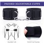 binxliuxo KUGEKI 1 Paire de Bandages en Nylon B/D/S/M cüff š， pour Poignets et Cuisses Attaches Sangles de Fixation (Noir)